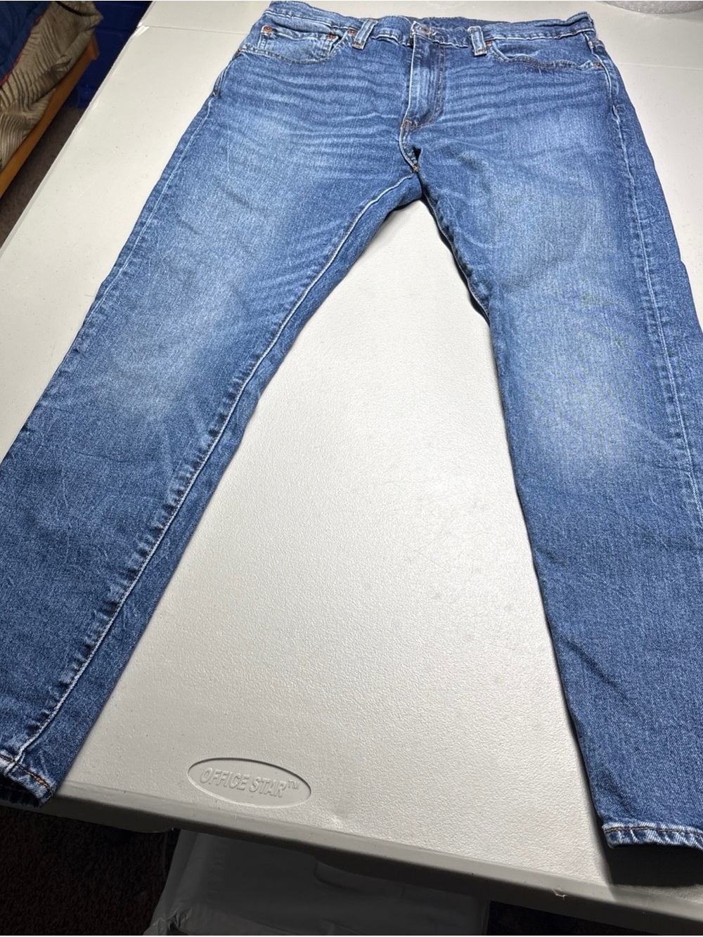Levi's 512 Premium Big E Jeans Mens 33X30 Slim Fit Stretch Fit 33X27